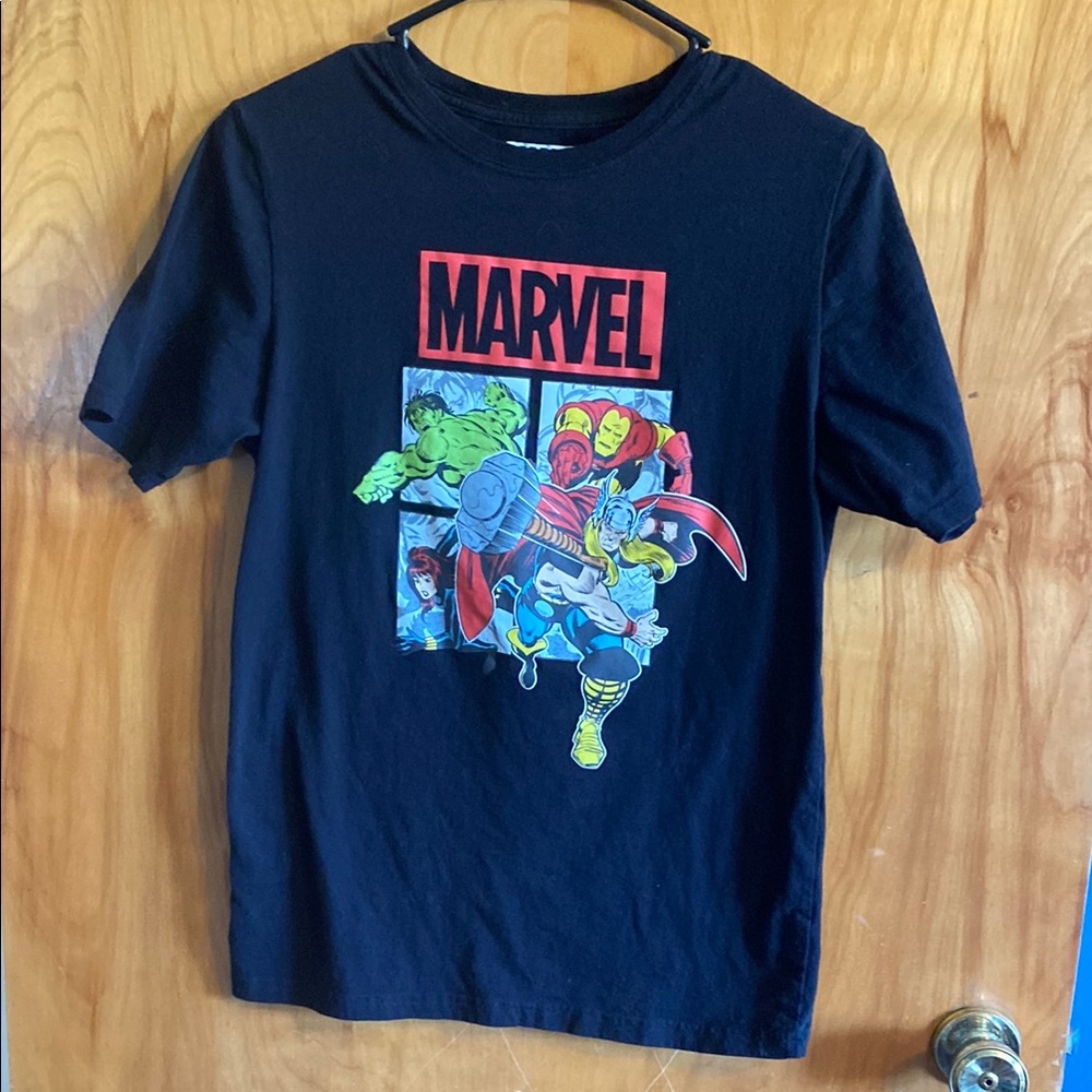 Marvel Kids Black Graphic T-Shirt
